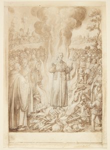 S. Giovanni Alberti Fiorentinon historia. Apotti Petrus todistaa tulella, että Firenzen piispa on harhaoppinen ja simonisti tekijältä Jan van der Straet