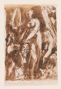 Recto: Judith Holofernesin pään kanssa; Jae: Pietà tekijältä Jan van der Straet, called Stradanus