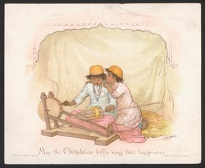 Joulukortti (chromolitho)