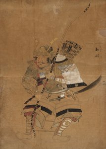 Luonnosmalli Minamoto Tametomon muotokuviin