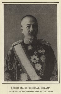 Paroni kenraalimajuri Kodama, armeijan esikunnan varapäällikkö tekijältä Japanese Photographer