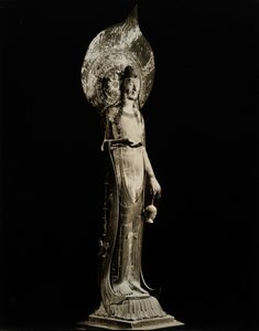 Kudara Kannon, 7. vuosisadalta, Asuka-kausi, Horyuji-temppeli, Japani, 1950.