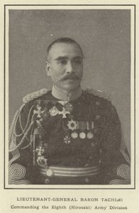 Kenraaliluutnantti Baron Tachimi, komentaja kahdeksannen (Hirosaki) armeijadivisioonan tekijältä Japanese Photographer