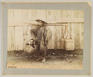 Talonpoika, Japani (käsinvärinen mustavalkokuva) tekijältä Japanese Photographer
