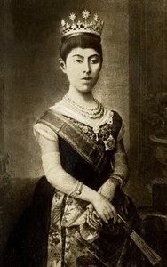 Japanin keisari Harukon muotokuva. Valokuvaus, 1900-luvun alku. tekijältä Japanese Photographer