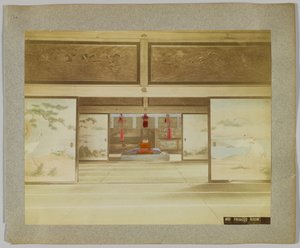 Prinssin huone, Japani (käsinvärinen mustavalkokuva) tekijältä Japanese Photographer