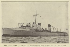 Usugumo, aktiivisesti torpedoimassa vihollista sodan aikana tekijältä Japanese Photographer