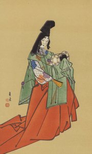 Shirabyoshi, Kamakuran hallituksen aikakaudella (chromolitho) tekijältä Japanese School