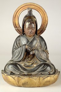 Buddhalainen apotti (lakattu puu) tekijältä Japanese School
