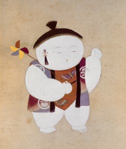 Gosho Ningyo (Hovinukke: Poika), 19. vuosisadan loppupuolisko.
vuosisata (väri silkille) tekijältä Japanese School
