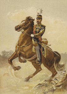 Hänen keisarillinen majesteettinsa Japanin keisari (chromolitho) tekijältä Japanese School
