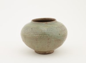Purkki leimatulla ja upotekoristeella, 1610-1630 tekijältä Japanese School