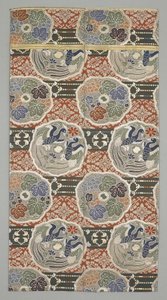 Obi-fragmentti, 1800-luvun loppu - 1900-luvun alku (silkkikangas) tekijältä Japanese School