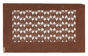 Paperistensiili (katagami), 1800-luvun loppu (kakilla käsitelty Mulberry-kuoripaperi mehu) tekijältä Japanese School