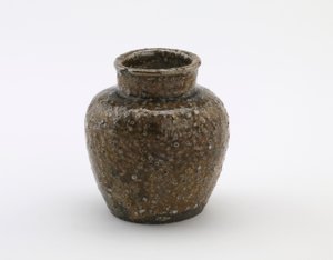 Pieni teepurkki kaupalliseen käyttöön, Shigaraki, Shigan prefektuuri, Meijin aikakausi (keraaminen)