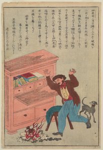 Thomas Carlyle, sarjasta Lifes of Great People of the Occident, n. 1870 tekijältä Japanese School