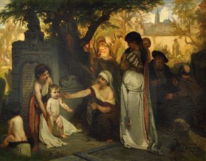 Vanha juutalainen hautausmaa Prahassa, 1857