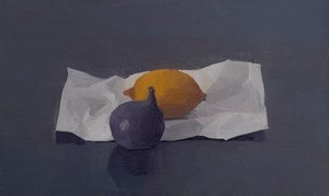 Viikuna ja sitruuna, 2016 (öljy, lime)