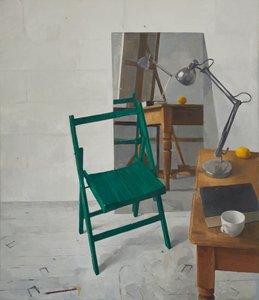 Studion sisätilat, 2016 (öljy kankaalle)