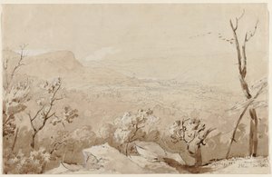 Näkymä Bald Mountainilta, Orange County, N. Y., 1843. tekijältä Jasper Francis Cropsey