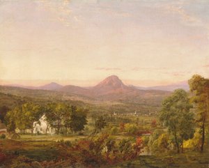 Syysmaisema, Sugar Loaf Mountain, Orange County, New York tekijältä Jasper Francis Cropsey