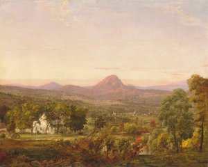 Syksyinen maisema, Sugar Loaf Mountain, Orange County, New York, n. 1870-75. tekijältä Jasper Francis Cropsey