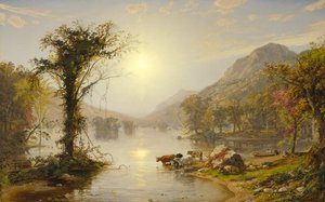 Syksy Greenwood Lakella, 1861 tekijältä Jasper Francis Cropsey