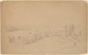 Hudson-joki Hastingsissa tekijältä Jasper Francis Cropsey