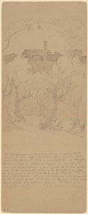 Näkymä Tivolin puiden läpi [recto] tekijältä Jasper Francis Cropsey
