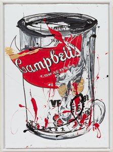 Soup Can 3 NewYorker, 2019 (maali ja muste kankaalle)