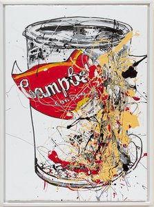 Soup Can 6 Campbells, 2019 (maali ja muste kankaalle)