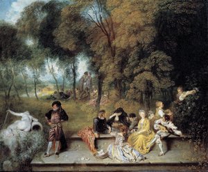 Rakkauden ilot tekijältä Jean-Antoine Watteau