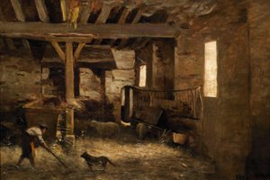 Latojen sisätilat tekijältä Jean-Baptiste-Camille Corot