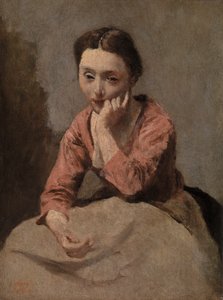 Mietteliäs nuori nainen (Jeune femme mietteliäs)
