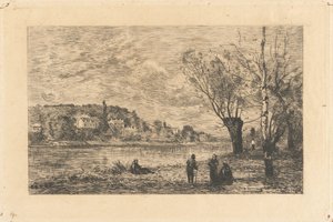 Avrayn kaupunki tekijältä Jean-Baptiste-Camille Corot