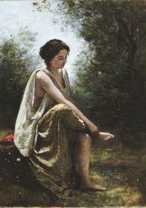 Haavoittunut Eurydike tekijältä Jean-Baptiste-Camille Corot