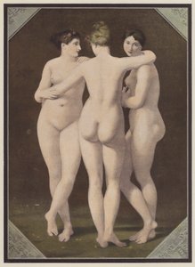 Kolme armoa (värinen lito) tekijältä Jean Baptiste (after) Regnault