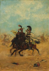 Taistelu väreistä tekijältä Jean Baptiste Edouard Detaille
