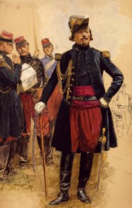 Ranskan joukkojen komentaja Krimillä, kirjoittanut Jean Baptiste Edouard Detaille (1848-1912). Krimin sota tekijältä Jean Baptiste Edouard Detaille