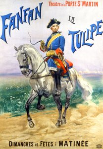 Fanfan la Tulipe, theatre des Varietes, Pariisi, noin 1935 (juliste).