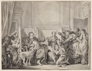 Syyllinen ja katuva tytär tekijältä Jean-Baptiste Greuze