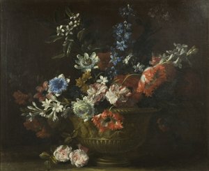 Flower Piece, n. 1690 (öljy kankaalle)