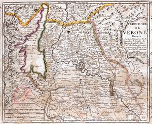 Lombardian kaakkoispuolella, Trentino-Alto Adigen eteläpuolella, Veneton lounaispuolella, , Italiassa.