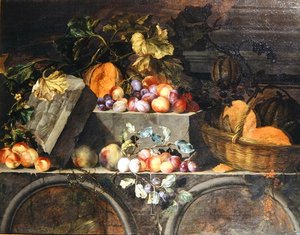 Hedelmien asetelma (öljy kankaalle) tekijältä Jean Baptiste Oudry