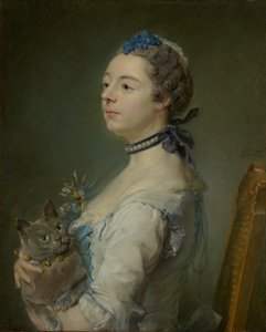 Magdaleine Pinceloup de la Grange, syntynyt de Parseval tekijältä Jean Baptiste Perronneau