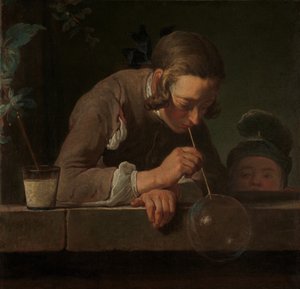 Saippuakuplat, n. 1733-34 (öljy kankaalle) tekijältä Jean Baptiste Simeon Chardin