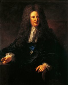Muotokuva Jules Hardouin Mansartista (1646-1708), ranskalaisesta arkkitehdista, ranskalaisen barokkiarkkitehtuurin johtavista henkilöistä, Jean-Francois Milletin (1814-1875) maalaus tekijältä Jean Francois Millet