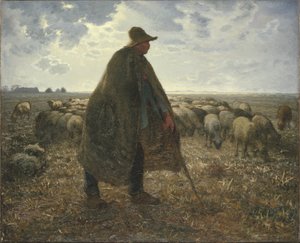 Paimen hoitaa laumaansa tekijältä Jean-Francois Millet