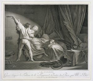 Pultti, kaiverrettu Maurice Blot (1753-1818) julkaissut Pariisissa (kaiverrus) (painos 37496). tekijältä Jean-Honore (after) Fragonard