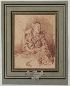 Nuori tyttö istuu, 1785 tekijältä Jean Honore Fragonard